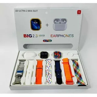 3:Smart Watch I20 Ultramax Suit Audifonos
